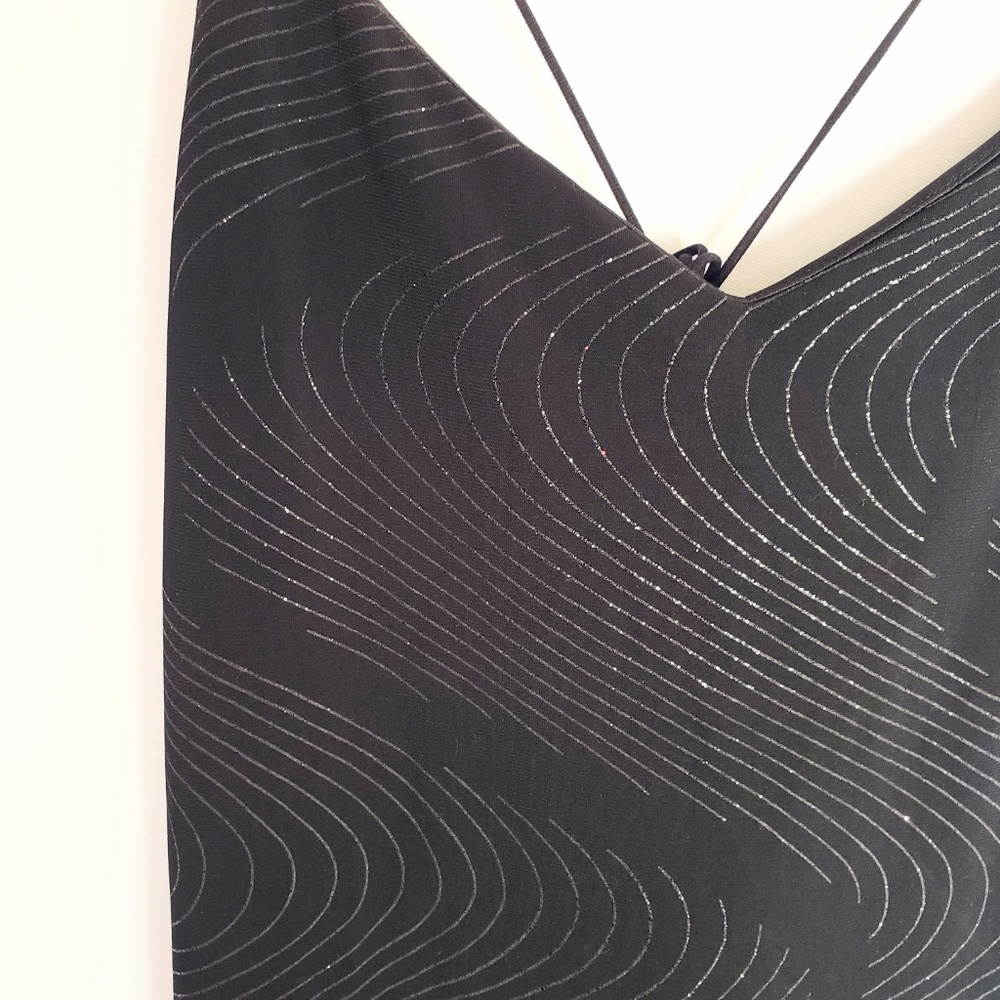 Chesley Black Glitter Detail Dress - Picture 4 of 6